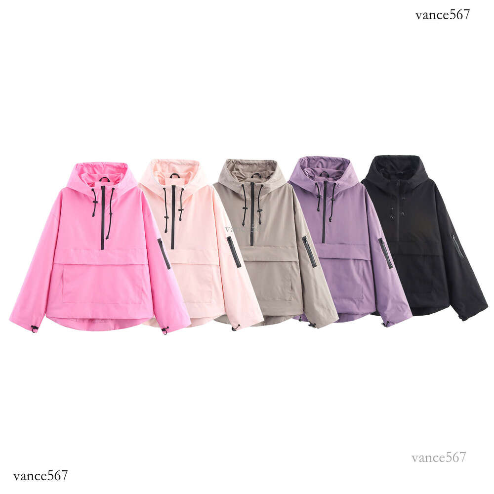 Women's jacket women's coat Hoodie hoodies tracksuit Hot-Selling ZA European and American Style Casual Sports Hooded Jacket Top Windbreaker 
