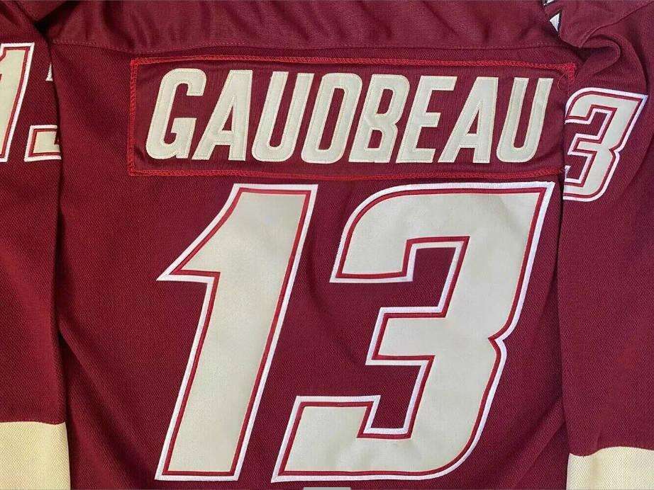 Retro Gaudreau 13 Hockey Jersey High School Custom Name Sewn Youth/Men S-6XL Free shipping