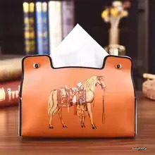 Leather Tissue Box European Retro Style Waterproof Napkin Holder Bathroom Car Living Room Coffee Table Universal Storage 250711 ddmylovely ddmylovely