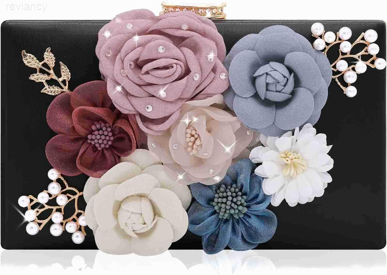 Evening Bag for Women Flower Wedding Evening Clutch Purse Bride Floral Clutch BagW250908