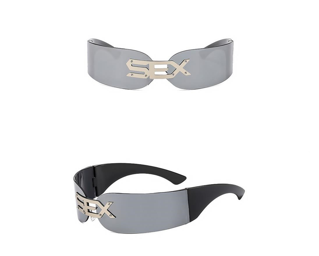 Designer Sunglasses For Women Men Sunglasses Luxury Polarized Punk Frameless Sunglasses Goggle Pilot PC Frame Oversized UV400 Eyewear Luxury Style Sun