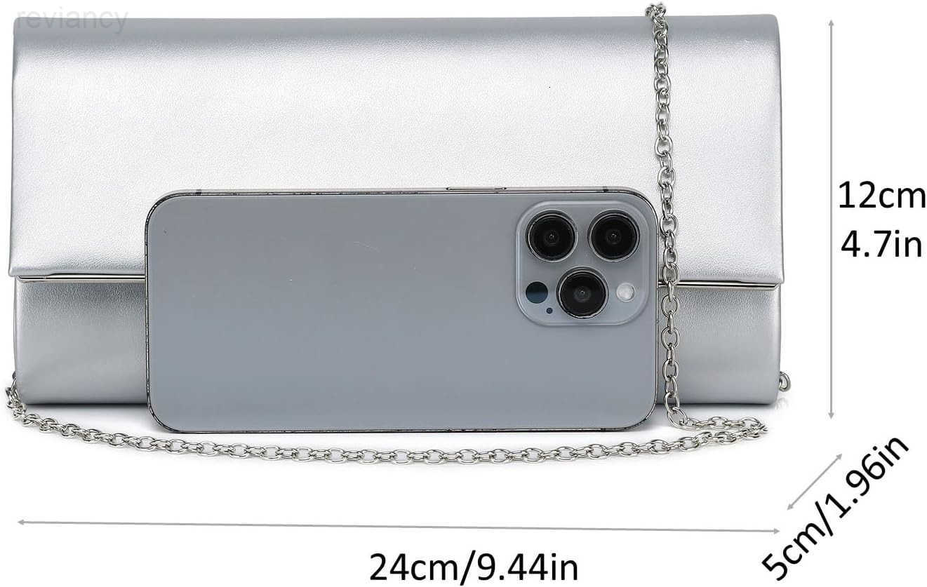 Women Evening Bag Vegan Leather Clutch Purse Shoulder Crossbody Envelope Bag for Party Wedding Prom BridalW250908