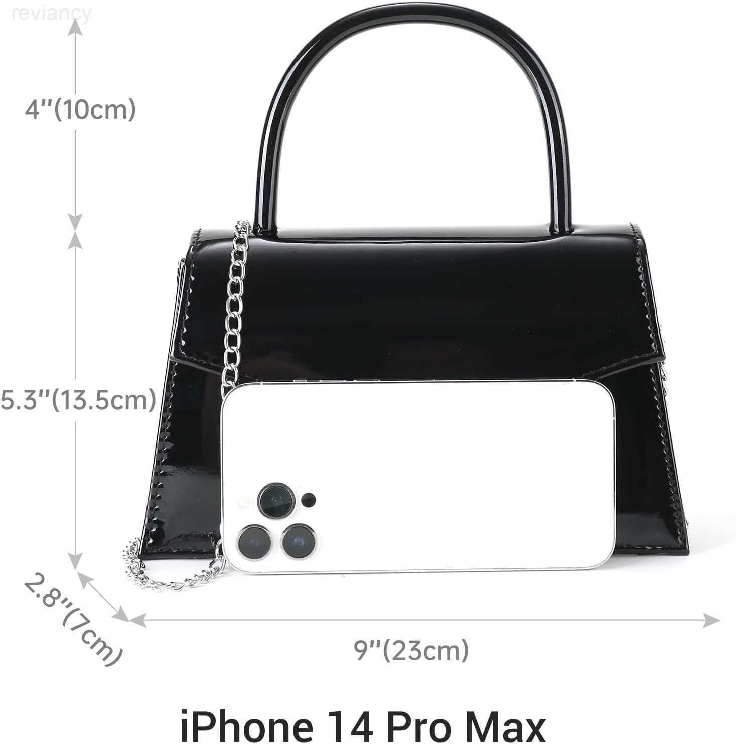 Womens Evening Bag Bridal Party Clutch Purses Cocktail Prom Handbags with Patent LeatherW250908