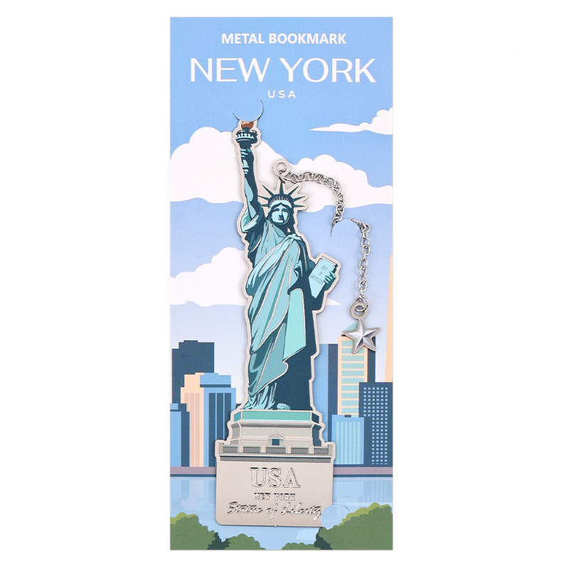 Six Designs of American Inspired Series Metal Bookmark Collection