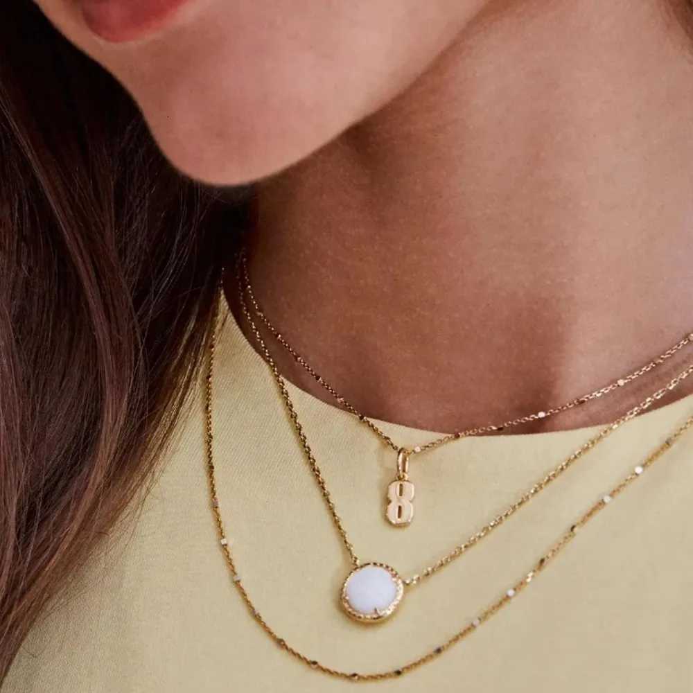 VKVVA Fashion Jewelry Volleyball Short Pendant Necklace in White MotherofPearl for Women Unique Birthday Gifts W25908