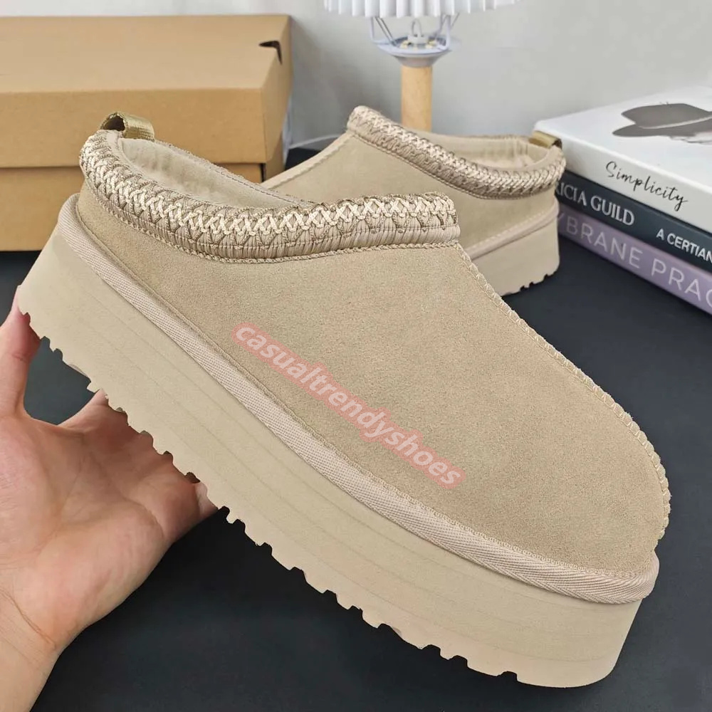 Designer Boots Womens Tazz Slipers Tasman FUL Slighi Classi Mini Mini Piattafor…