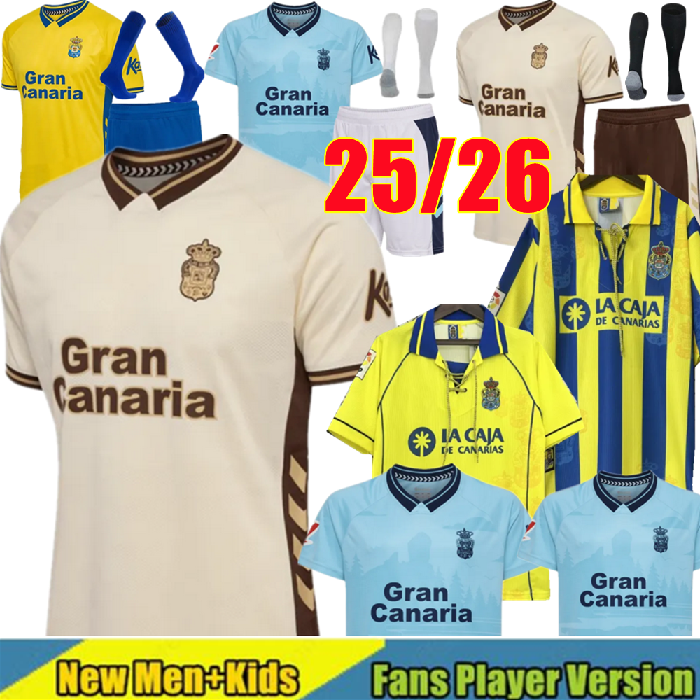 4X 25 26 UD Las PalmaS soccer jerseys Julian Araujo 2025 2026 football shirts Maximo Perrone Alberto Moleiro Munir 97 98 Retro Palmass JONATHAN VIERA ARAUJO