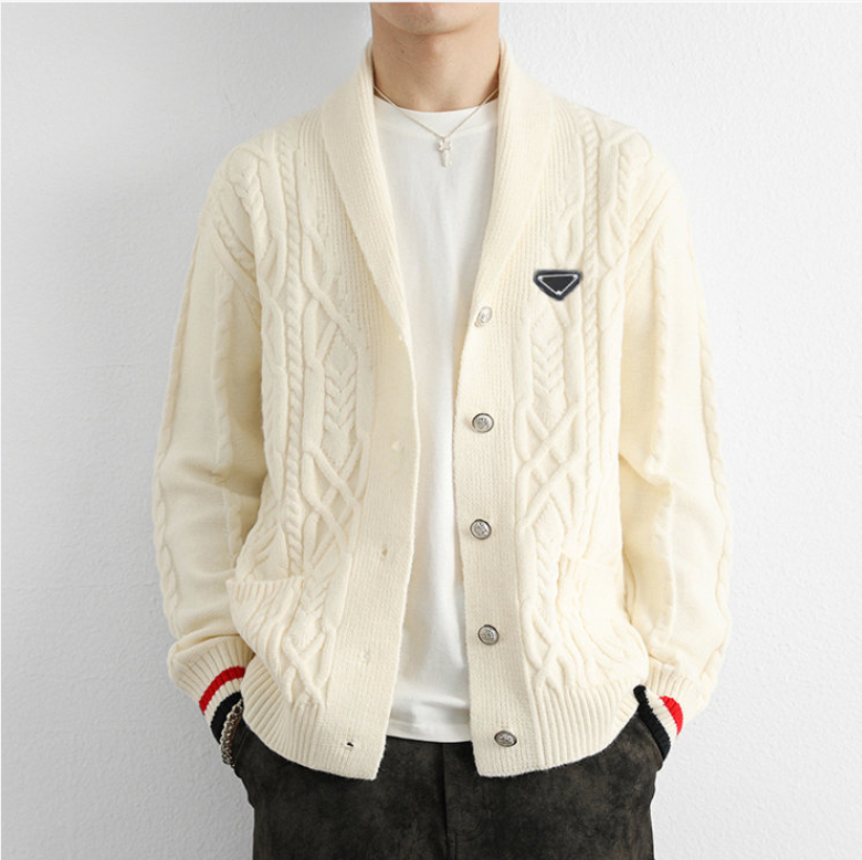 Designer Mens Cardigan Sweater Man Sweaters Long Sleeves Knitted Jumper Couples Knitwear Thicken Casual Winter Coat