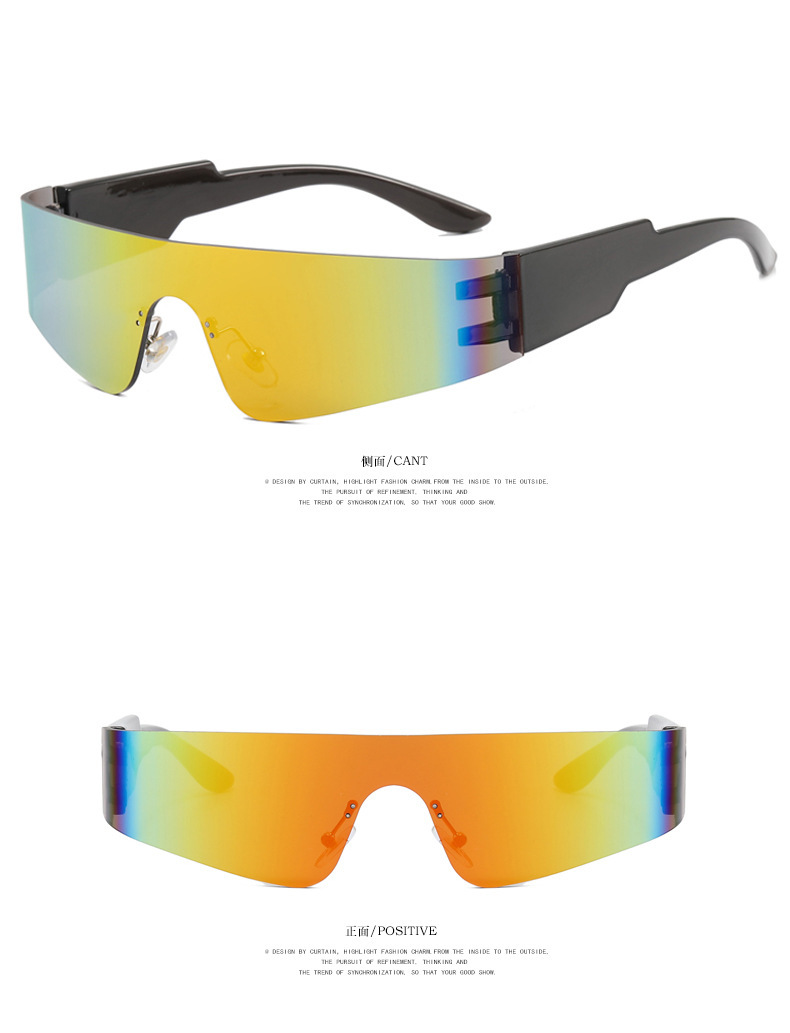 Fashion Women's Sunglasses Fashion Personalised Glasses Decorative Use Glasses Siamese Lens Design Mens Sports Glasses Designer Sunglasses Radiat