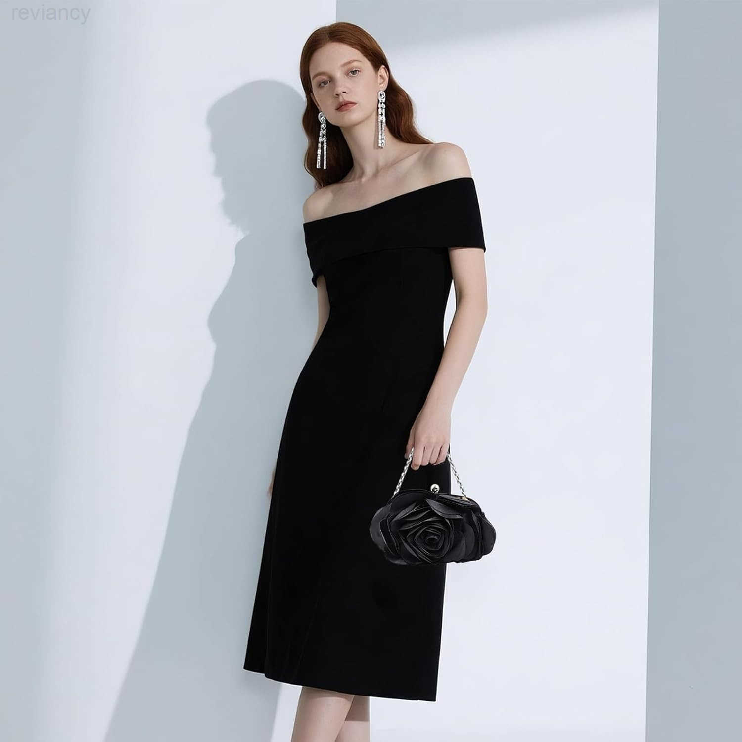 Clutch Purse for Women Elegant Rose Petal Evening Bag with Detachable Chain for Wedding Gala PromW250908