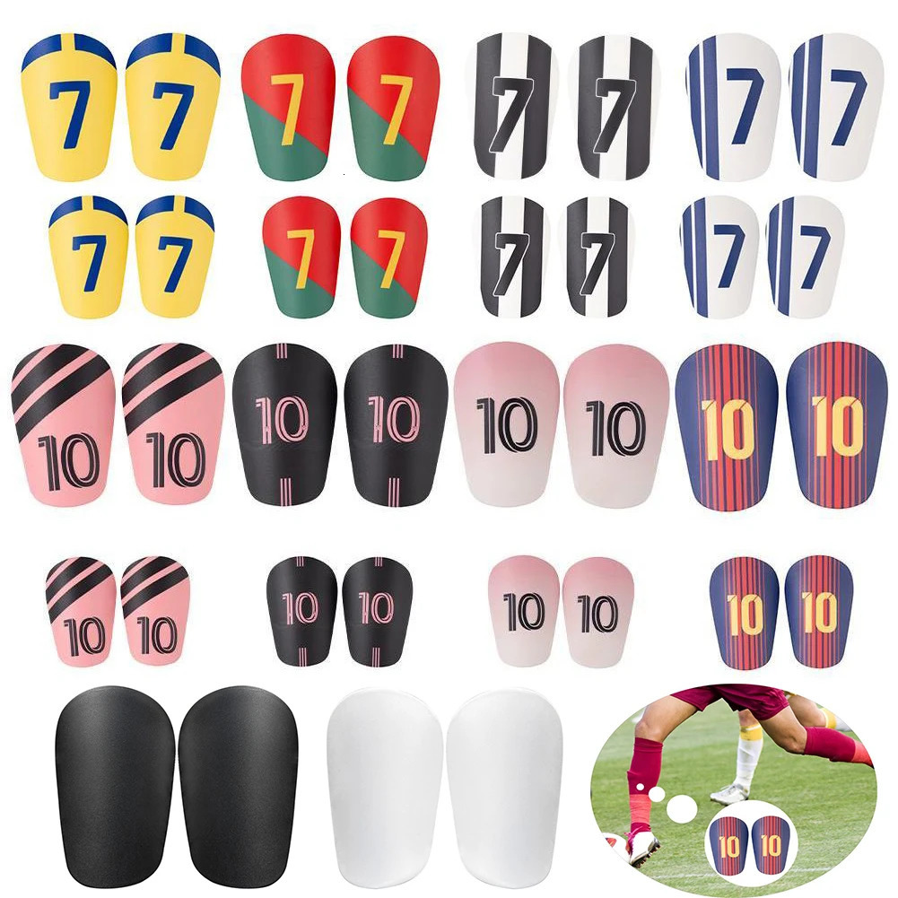 2pcs Mini Football Shin Pad Plastic Soccer Guard Leg Protector Football Training Shank Board for Kid Adult Breathable Shin Guard 250908