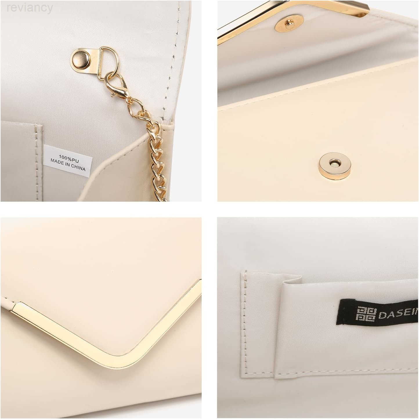 Women Evening Bags Formal Clutch Purses for Wedding Party Prom Handbags with Shoulder Strap and Glitter FlapW250908