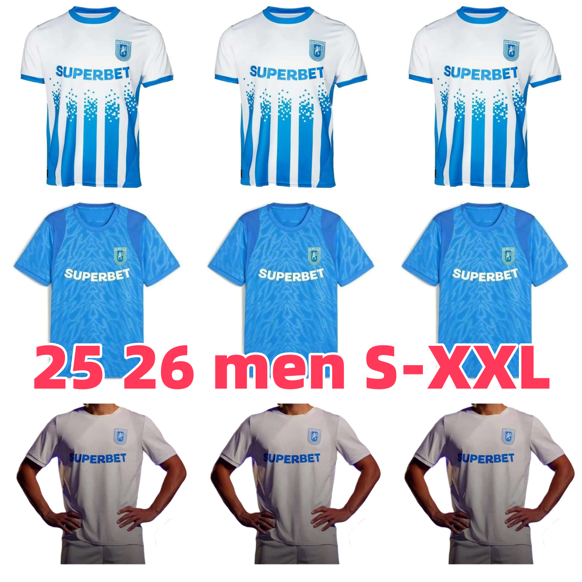 25 26 Universitatea Craiova Soccer Jerseys 2025 2026 Universitatea Craiova football shirts home away third men kids kits