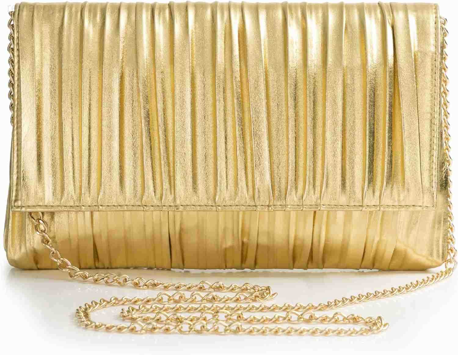 Clutch Purses for Women Evening Bag Pleated Flap Clutch for Formal Party Cocktail Prom Wedding HandbagsW250908