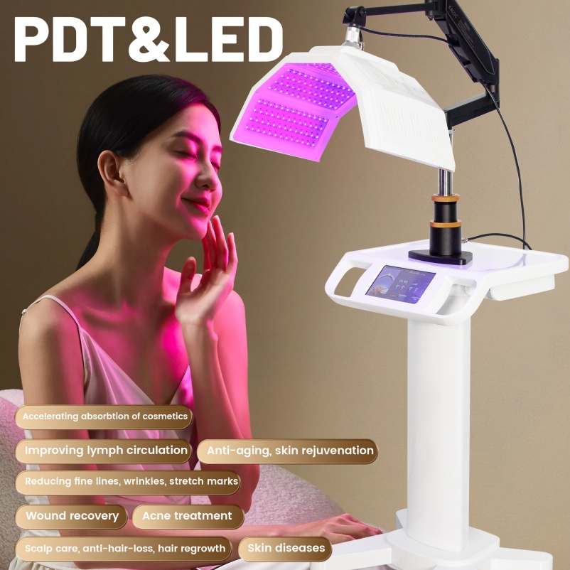 New Facial Care Device PDT Led Light Therapy Skin Repair Skin Care Infrared Acne Treatment Scalp Care Machine