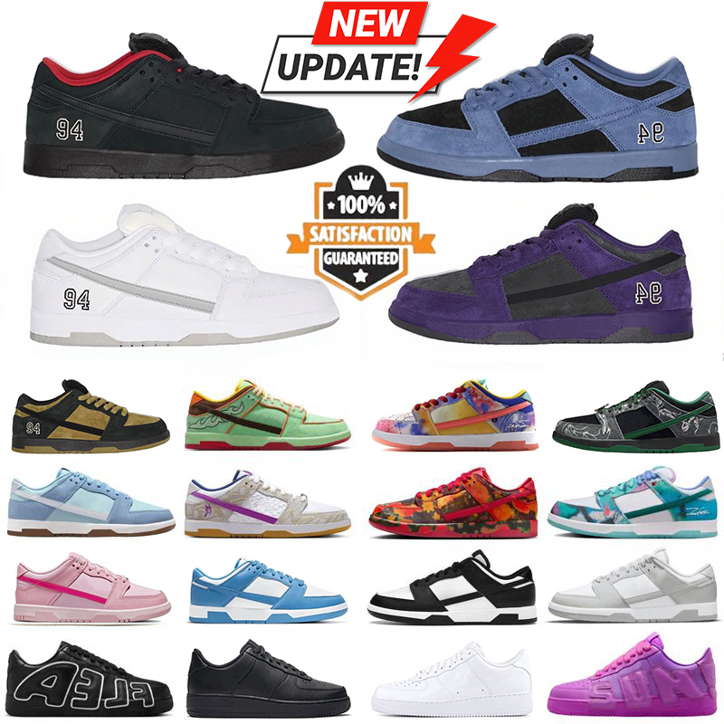 designer shoes Low Casual Shoes running shoes 94 Harris Tweed Gum Pack Psychic Blue Sequoia White Black Grey Triple Pink Green Purple UNC Men Women Sports Sneakers