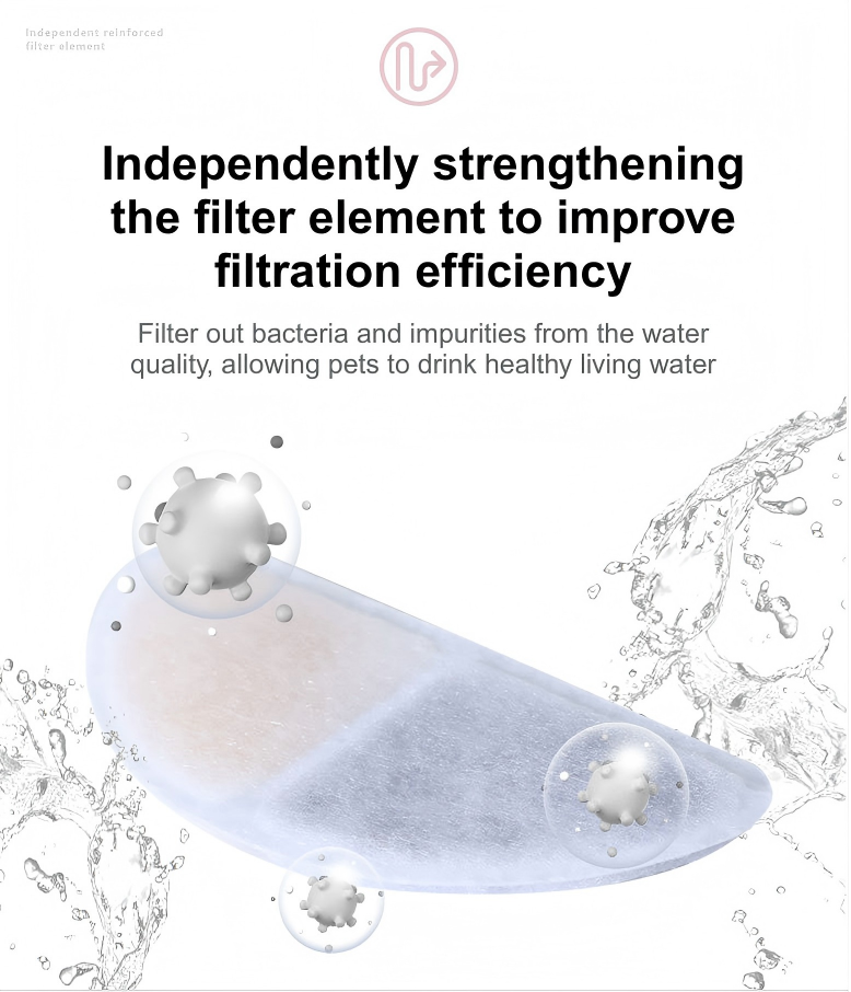 Noise-Free Silver Ions Sanitizing Automatic Cat Drinking Fountain - No Plug Required for Enhanced Safety - WD-250829-06