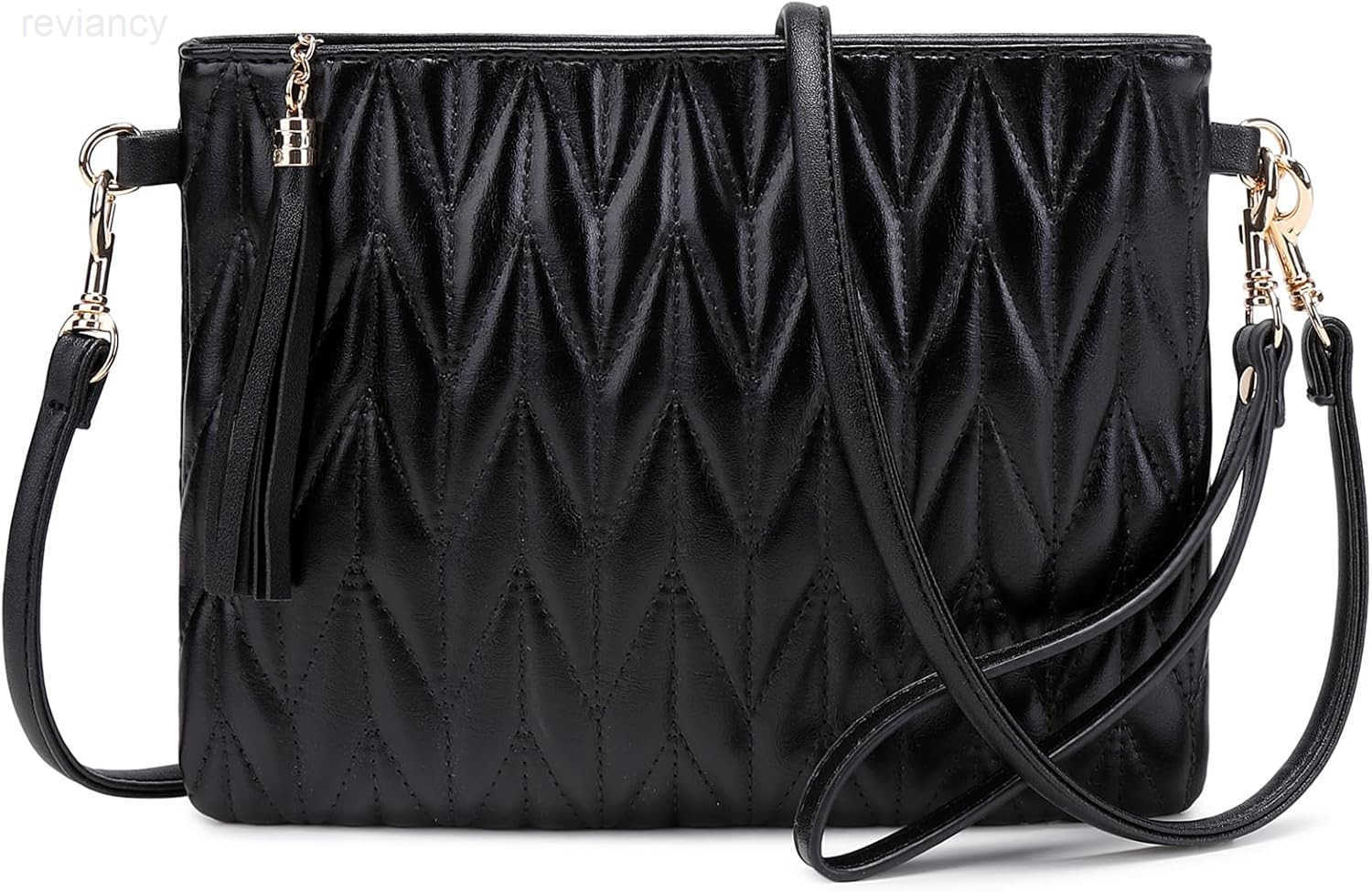 Leather Shoulder Purses Clutch Wallet with Wristlet StrapSmall tassel Crossbody Bags for WomenW250908