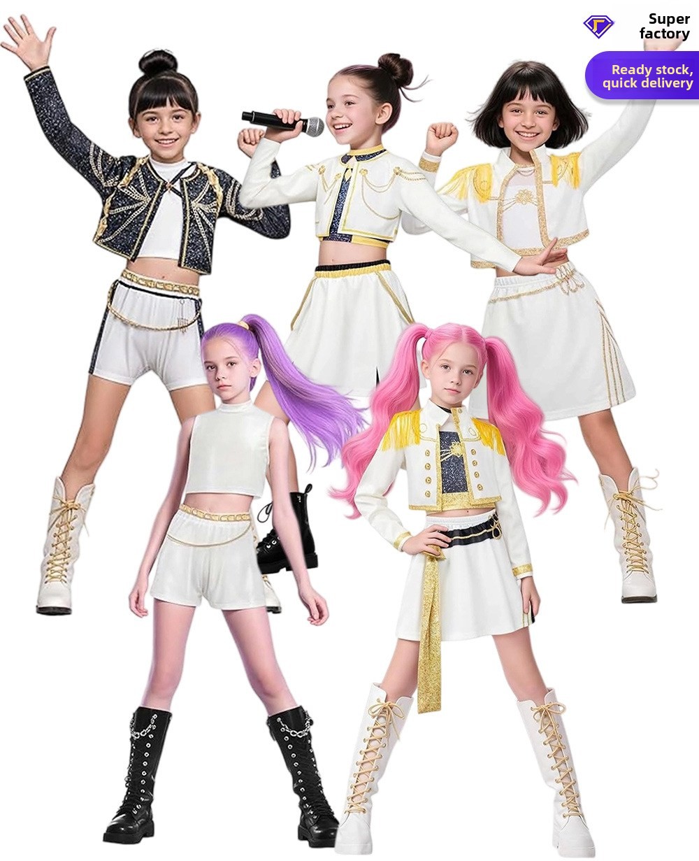 KPOP Demon Costume Rumi Mira Zoey Anime Cosplay Costume for Girls Pop Singer Halloween Party Performance Outfit