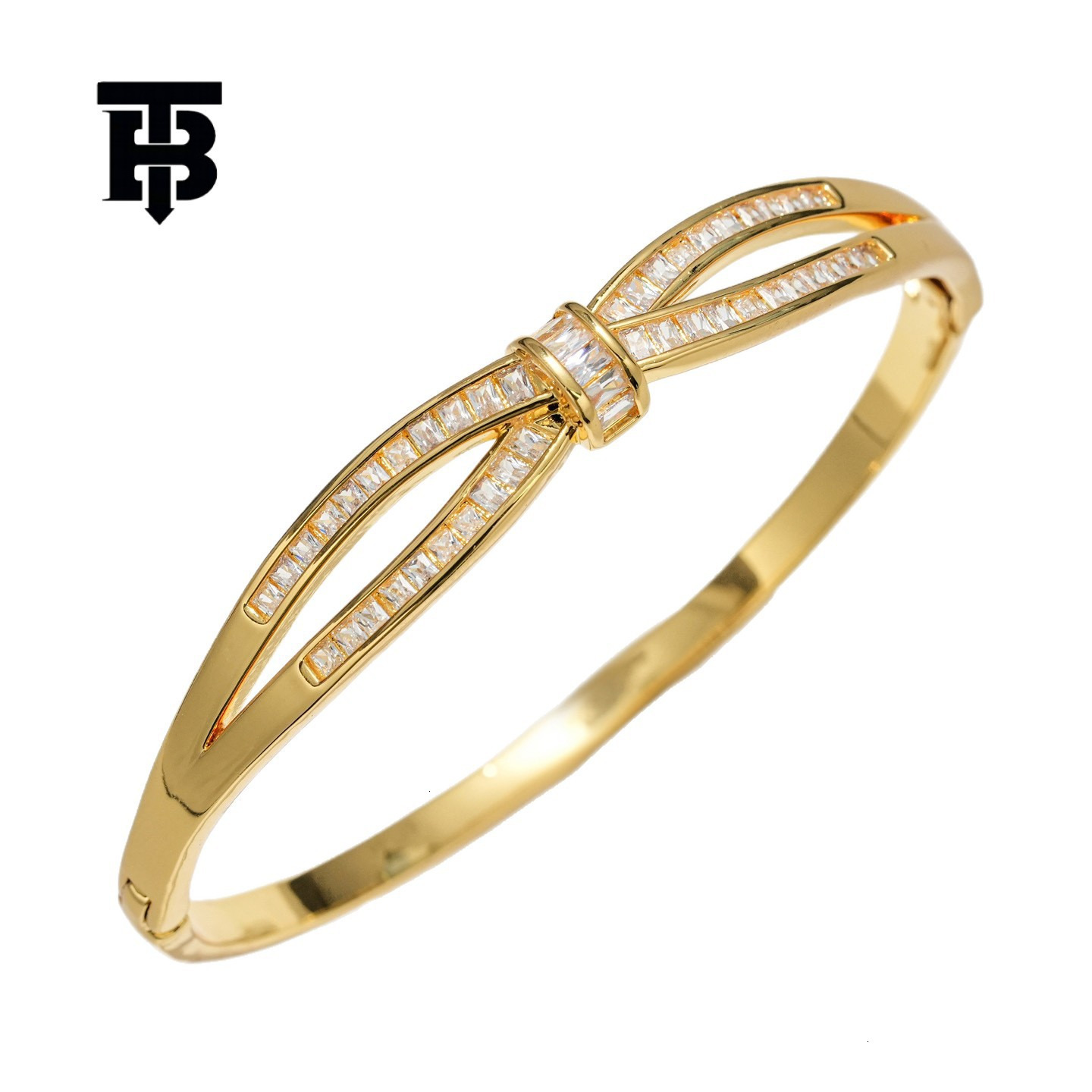 TB BHULAMTE Women's Luxury Accessories High-quality Copper Zircon Bracelets Europe Classic Horseshoe Buckle High-end Bracelets Stackable Designer