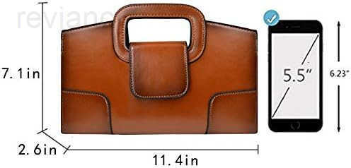 Women Vintage Flap Tote Top Handle Satchel Handbags PU Leather Clutch Purse Shoulder BagW250908