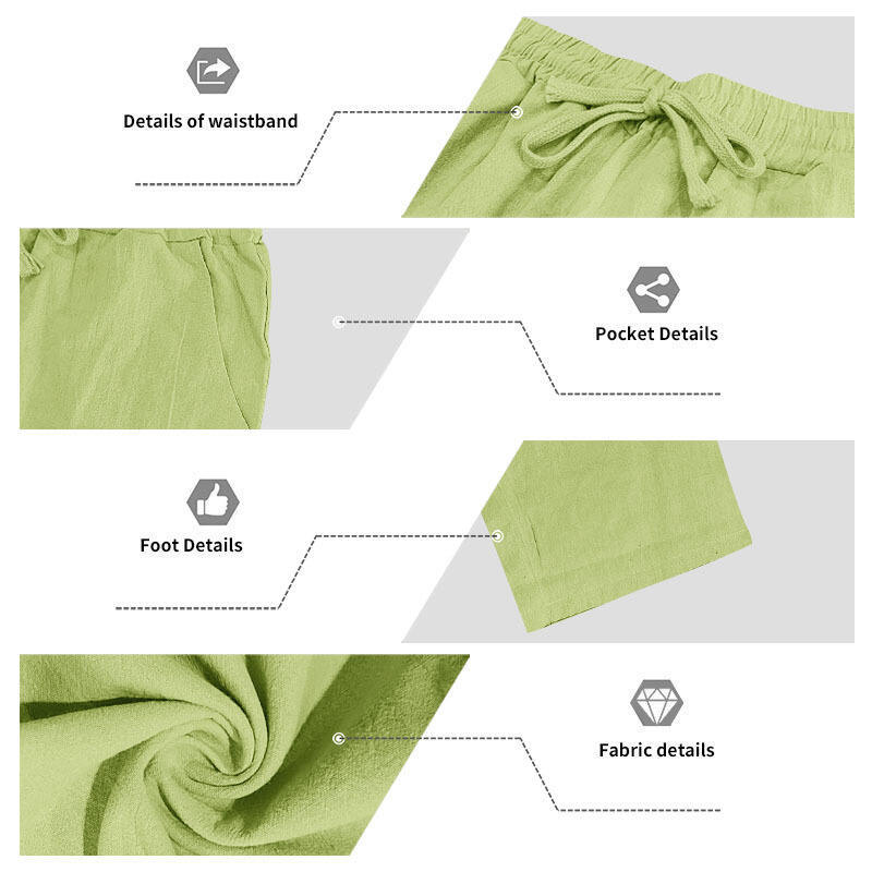 Men's Resort Wear Linen Trousers Hawaiian Inspired Print Straight Leg Beach Pants for Vacation and Summer European size: S-3XL