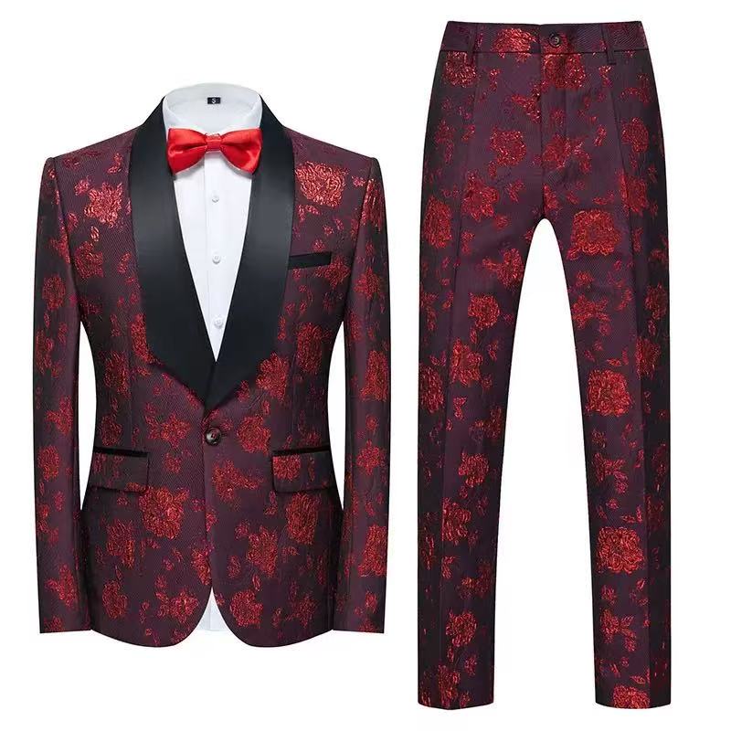 T2797 Men's Slim Fit British Style Suit