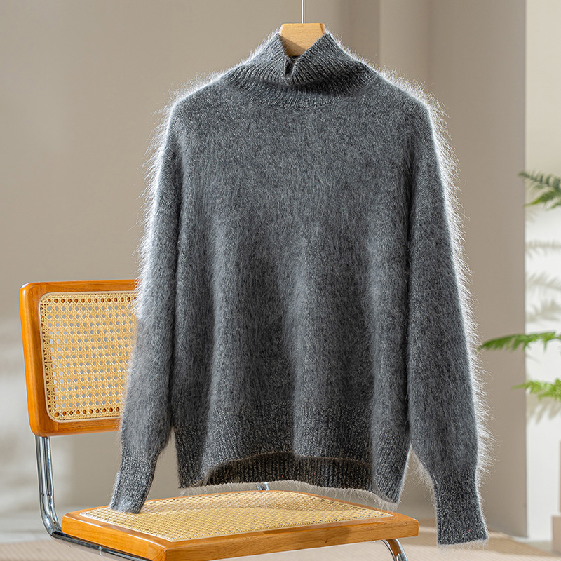 100% Pure Cashmere Turtleneck Sweater Autumn/Winter Soft, Plush, Skin-Friendly Knitwear