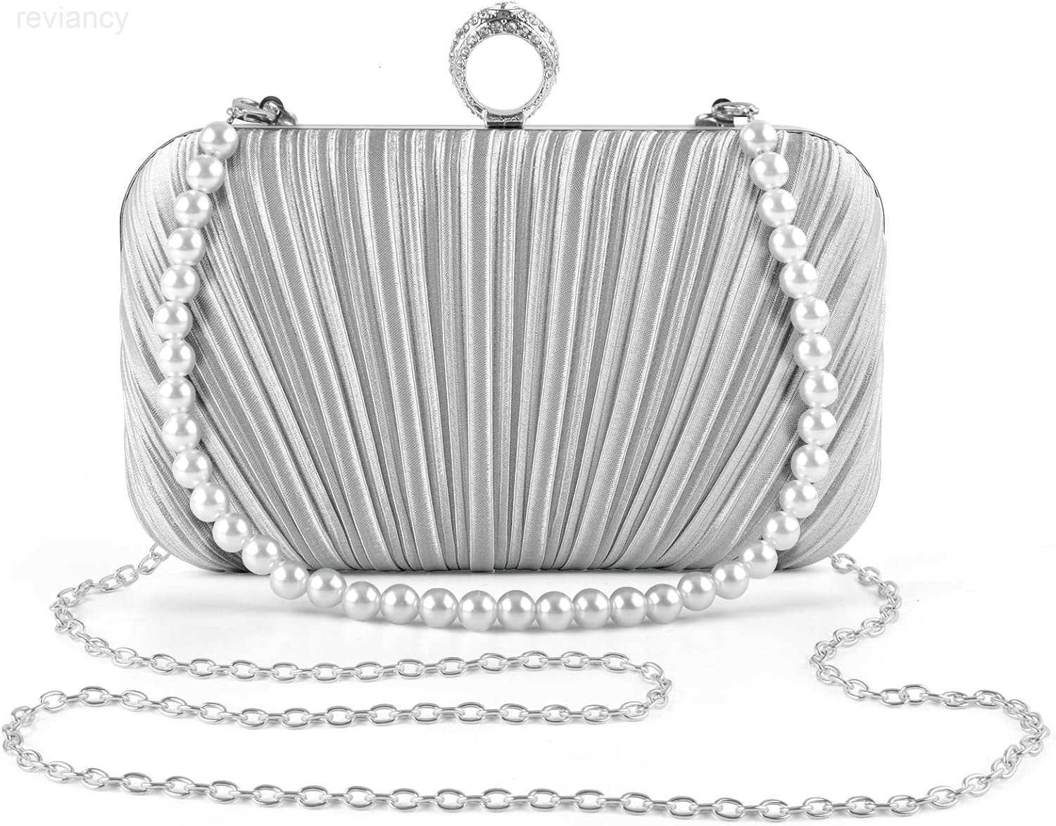 Womens Evening Bag Clutch Purse Handbag Chain Strap Shoulder Bag for Wedding Party Prom DinnerW250908