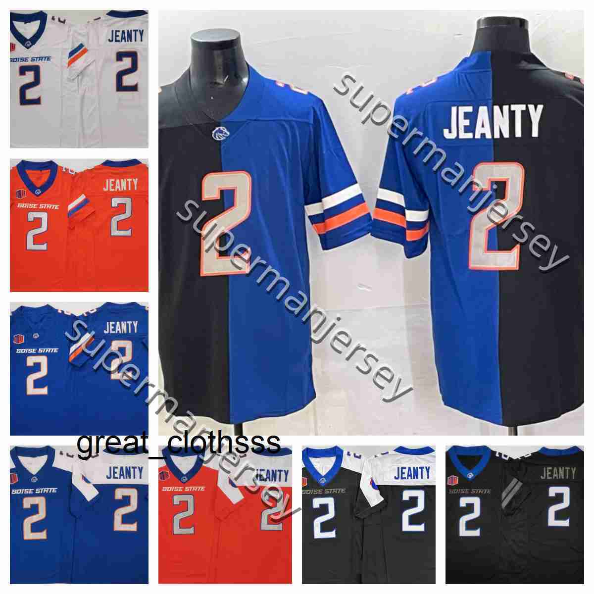 Boise State Broncos College Football Jersey 2025 Ashton Jeanty