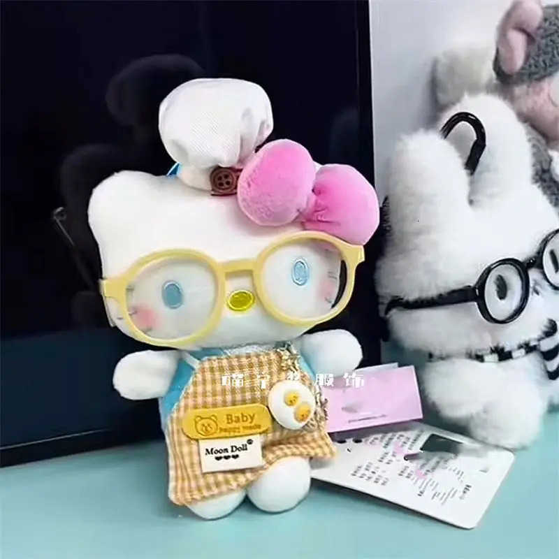 Sanrio Kawaii Hello Kitty Keychain Cute Chef Bag Pendant Keychain Plush Doll Backpack Hanging Decoration Girl Gift H251205