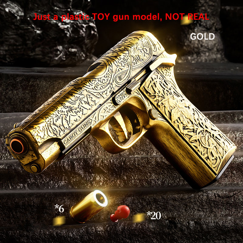 Colt Automatic Shell Ejection Pistol Laser Version Toy Gun For Adults Kids Outdoor Games dh5727163