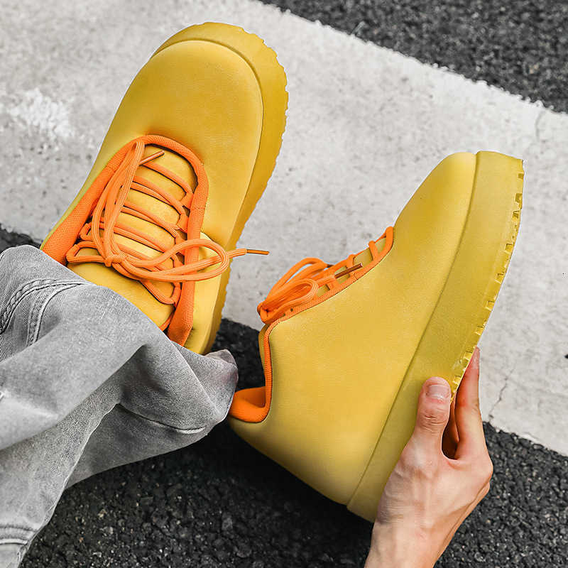 Chunky Sneaker Men Designer Winter Warm Boots Fashion Casual Microfiber Leather Upper Height Increased Flat Platform Board Shoes M250908