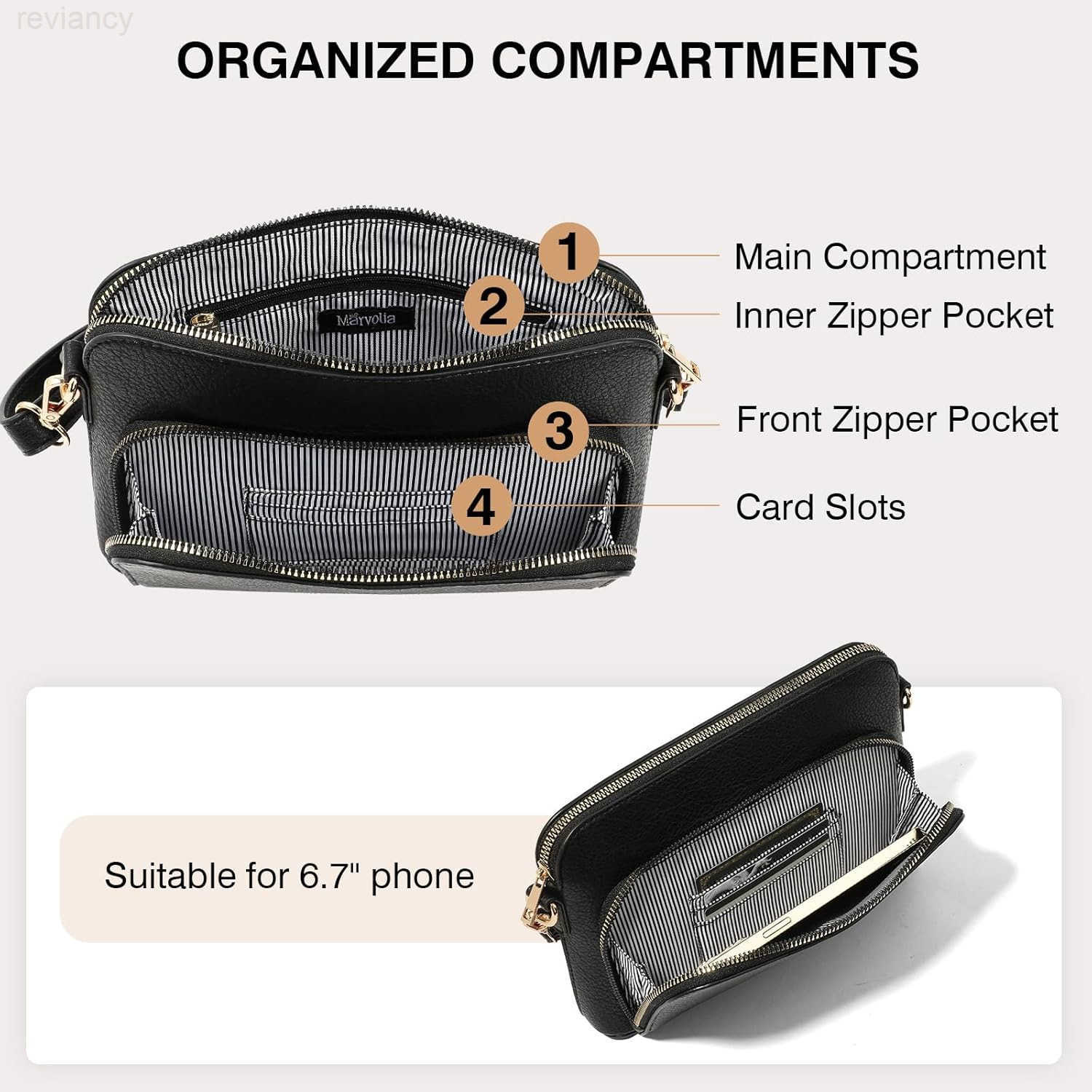 Crossbody Bag for Women PU Leather Shoulder Bag Trendy Small Crossbody Purse Bag for Travel Work PartyW250908