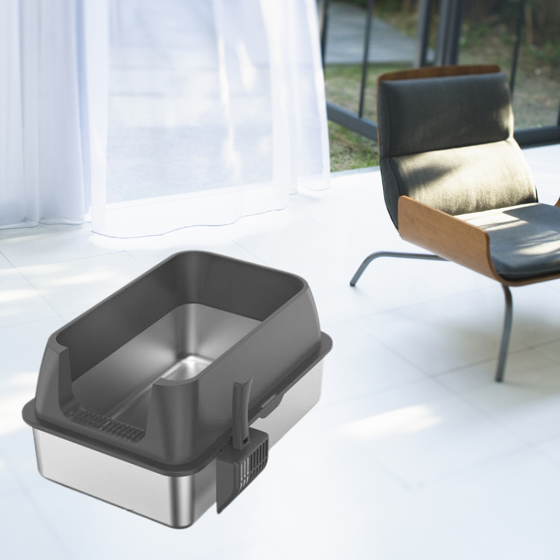 Factory Wholesale: Spacious Leak-Free Feline Toilet for Cats with Simple Cleaning Design Including shovel - JY-T