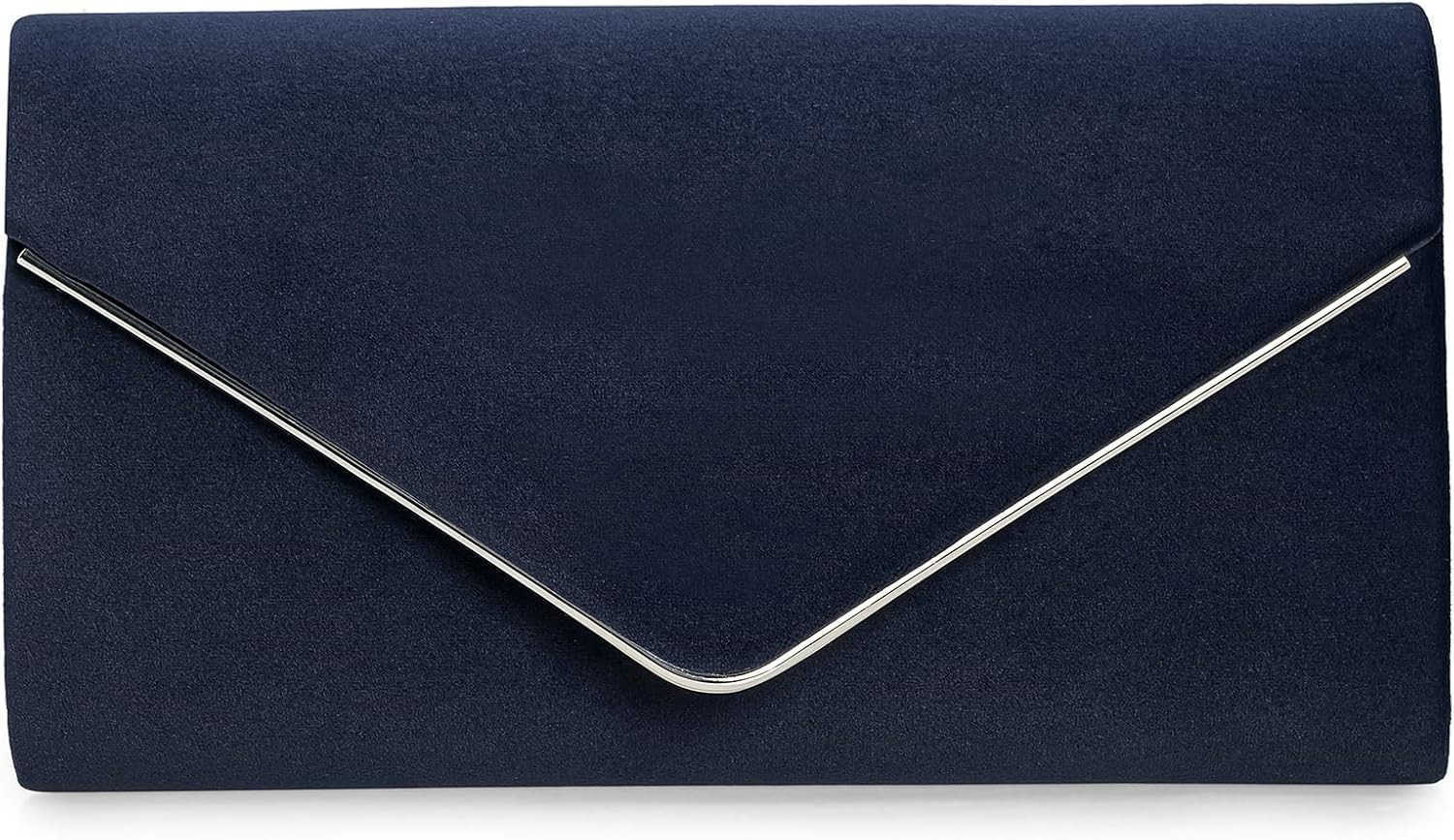 Suede Evening Bag for Women New Classic Velvet Formal Clutch Purse for PromWeddingBlackTie EventsW250908