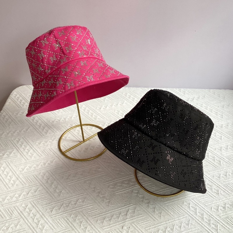 designer hat Ins spring summer sun luxury full rhinestone letter n fashion fisherman wide brim faceshielding small bucket hat hats for men mens cap