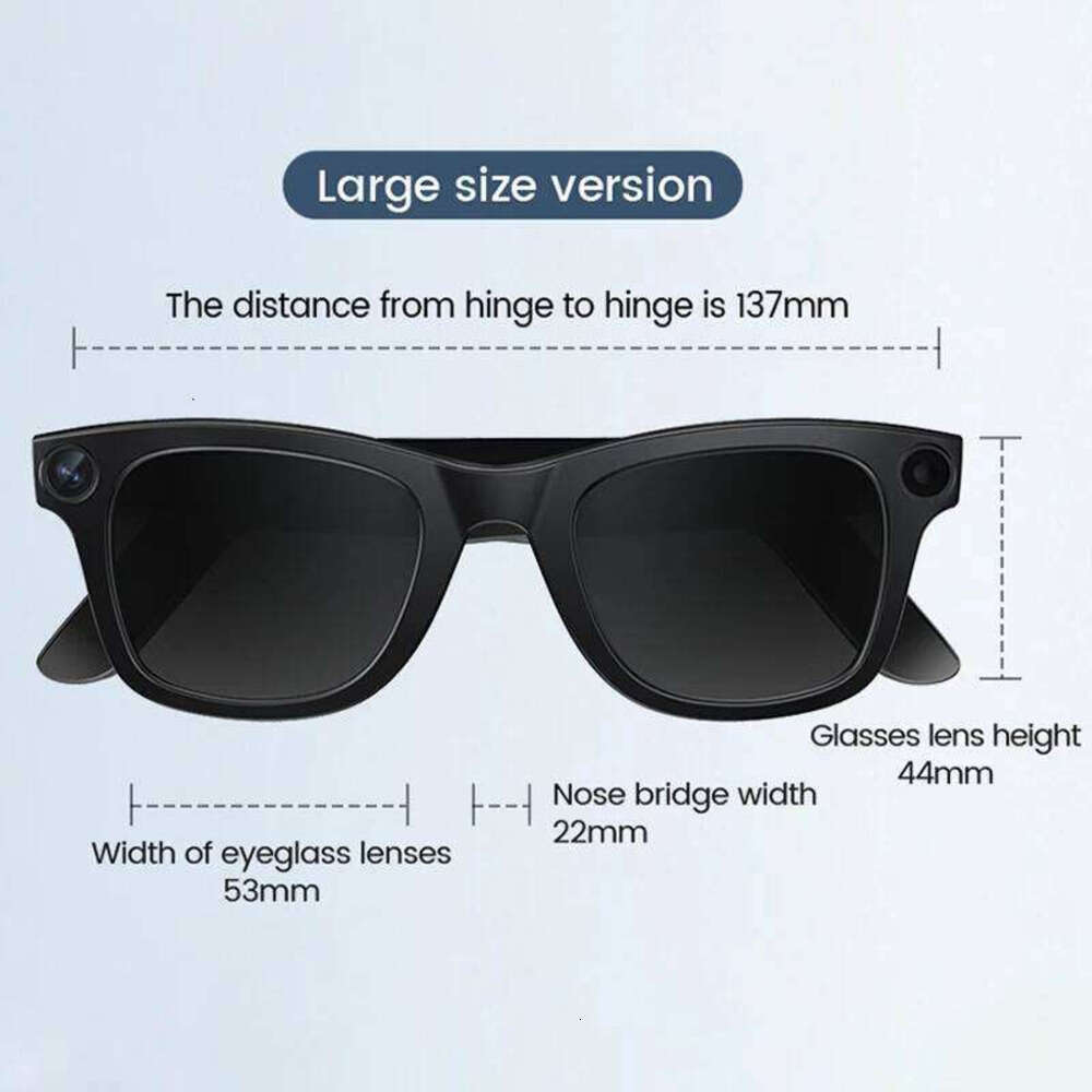 Fashion AI Smart Glasses Sunglasses Men Women wearable Recording Video Photo Translation Wireless Bluetooth Camera Touch Anti Blue Light Shades