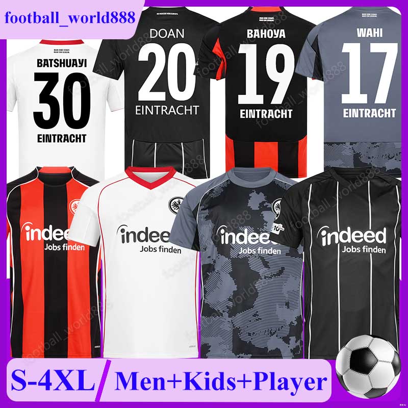 4XL Eintracht WAHI Frankfurts 25 26 Soccer Jerseys DOAN BAHOYA UZUN 2025 Football Shirts KNAUFF BATSHUAYI football kits BURKARDT LARSSON KOCH Men Kids Kit Socks Sets