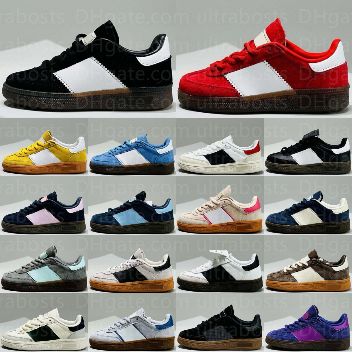 Designer Kids Skateboarding Shoes Baby Toddlers Sneakers Boys Girls Sport Trainers Children Youth Shoe Black White Red Navy Brown Blue Grey Pink Yellow Size 22-35