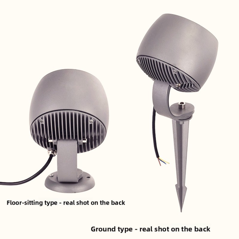 Adjustable LED Ground Spike Lights & Floor - mounted Lights, Ideal for Outdoor Landscape Lighting