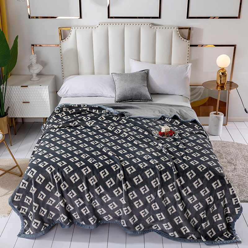 New AB Version Cloud Mink Velvet Composite Quilt Thickened Double Layer Coral Throw Air Conditioning Fleece Bed Sheet Blanket