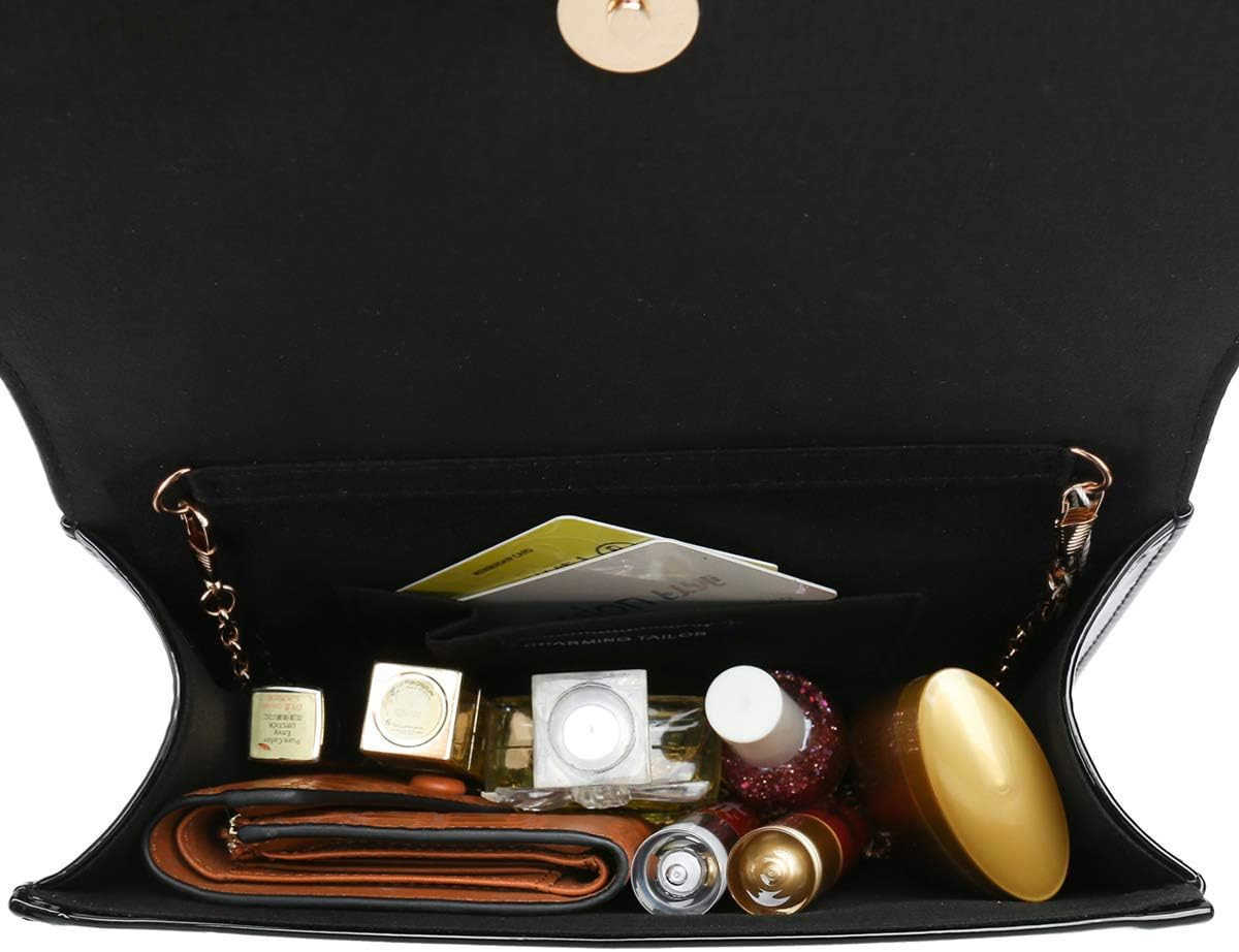 Patent Leather Flap Clutch Classic Elegant Evening Bag Chic Dress PurseW250908