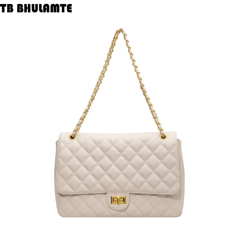 Luxury Bag TB BHULAMTE Designer Bag Fashion Solid Color Versatile Women's Bag 2025 New Trend Large Capacity Quilted Chain Bag Stylish Single Shou
