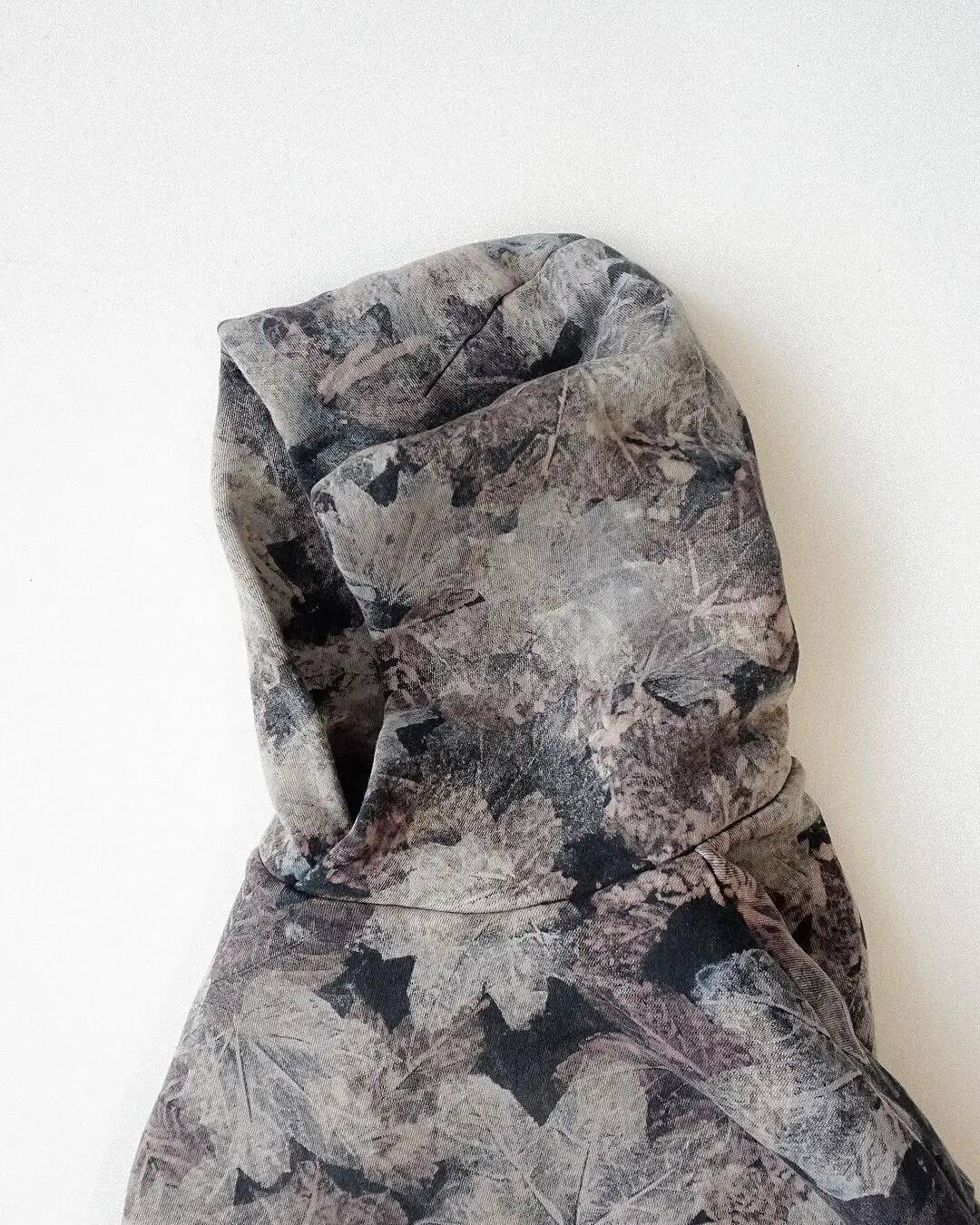 2025 new camouflage leaf pattern hoodie casual thick design hoodie pullover autumn and winter new designer clothing