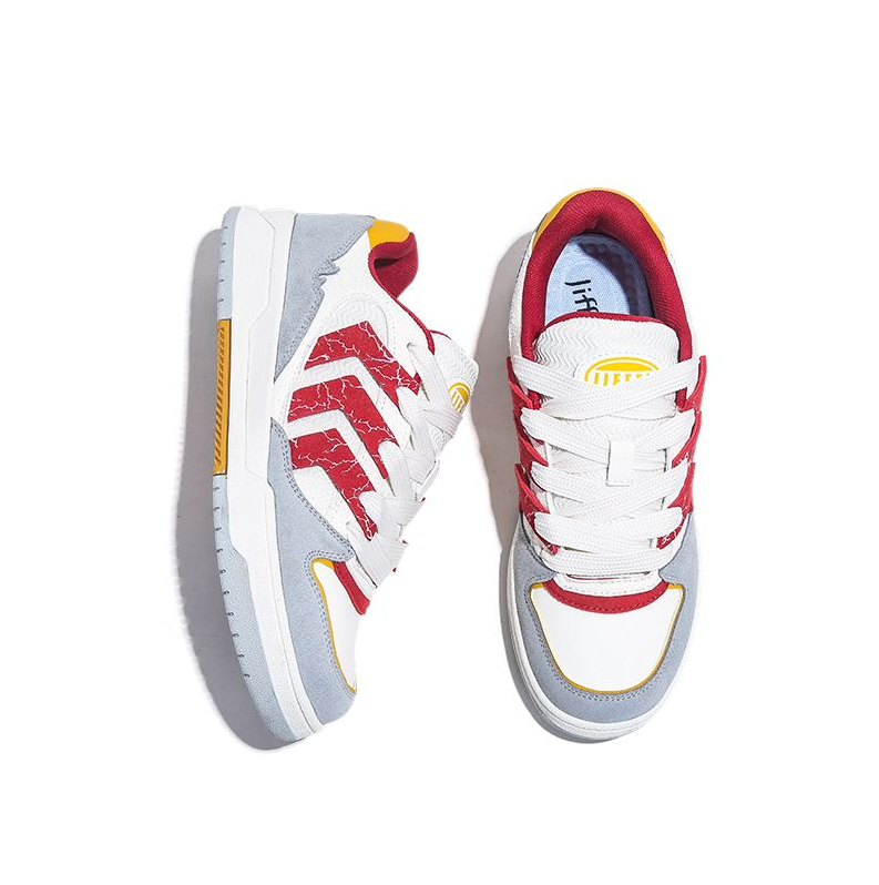 Jifffly free shipping designer Running Shoes mens womans sport outdoor trainers casual vintage teenager height increase sneakers red yellow