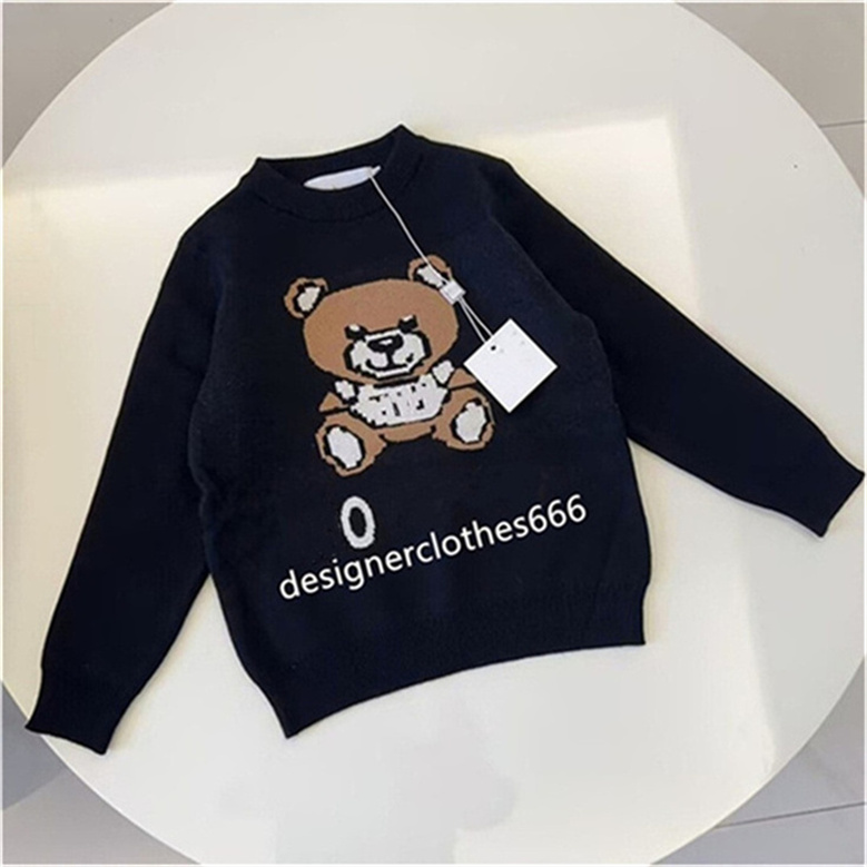 Baby Hooded sweater Designer High quality sweater Knit baby jumper Long sleeve monogram printed sweatshirt size 90-150cm a10