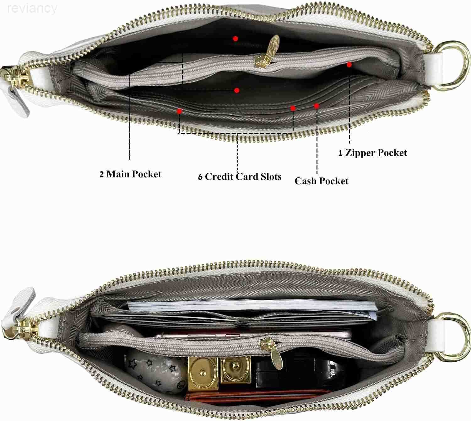 Leather Wristlet Wallet Clutch Purses For Women Small Crossbody Phone BagsW250908