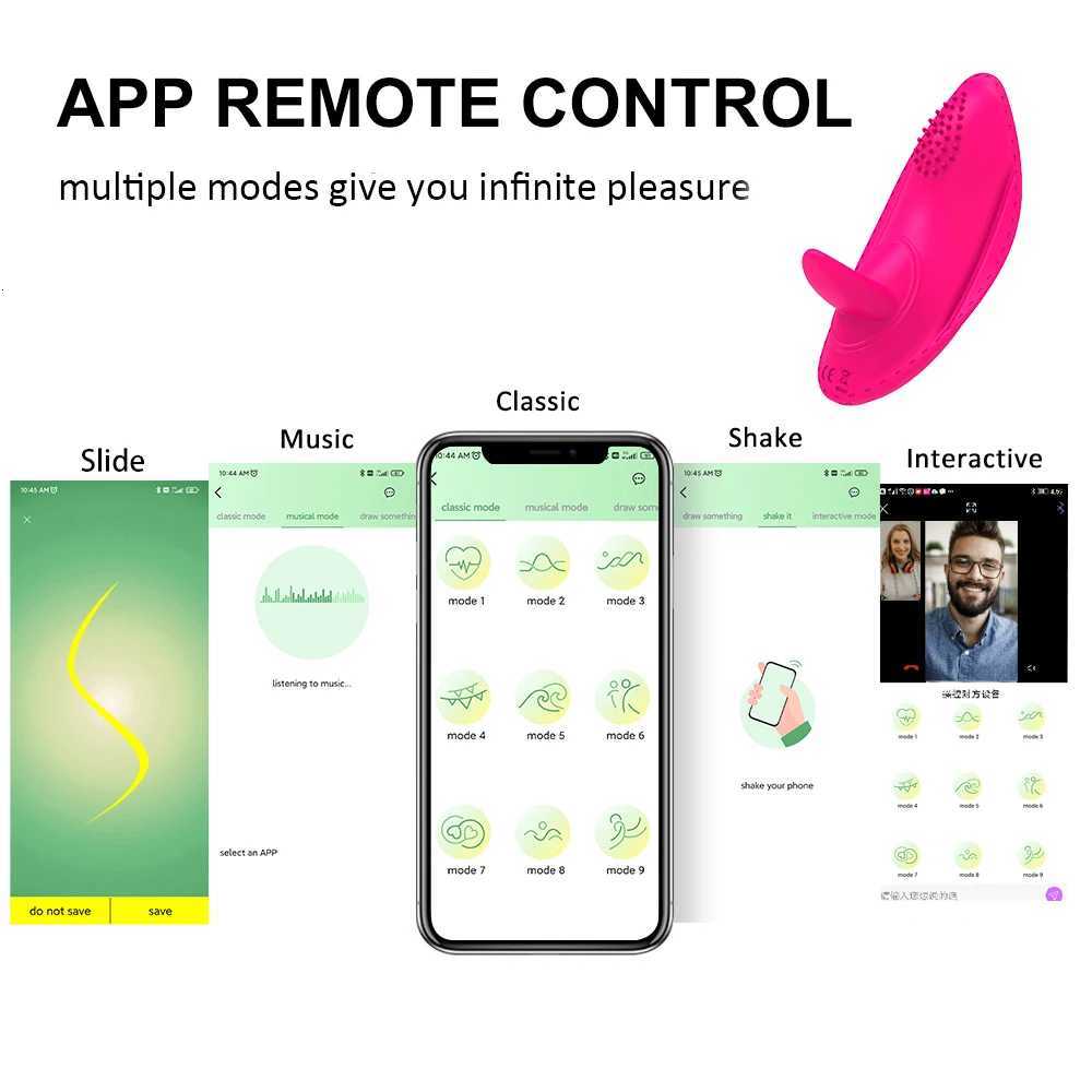 Wearable Vibrating Panty Vibrator Tongue Licking Clitoral G Spot Stimulator Remote Control Vagina Egg Anal Sex Toys for Women 18XJ250908