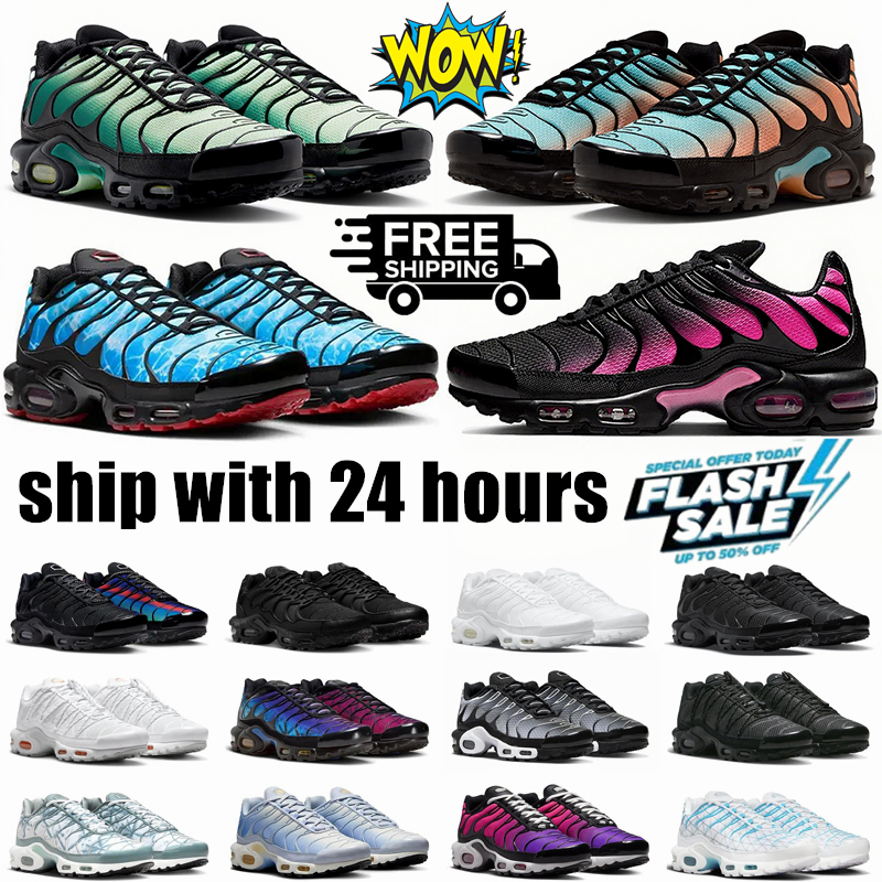 Tn Plus tns designer shoes Running Shoes 25th Anniversary tn Fr Utility Men Women Triple Black White Metallic Silver Reflective Mens shoes Trainers sneakers